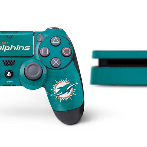NFL Miami Dolphins Team Jersey PS4 Slim Bundle Skin